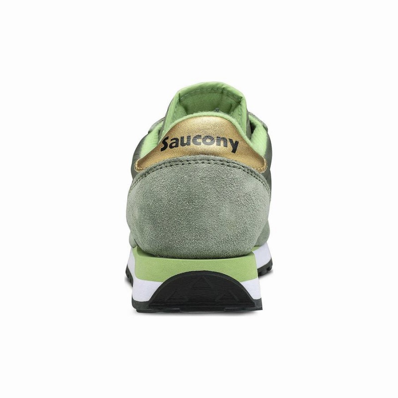 Women's Saucony Jazz Original Sneakers Olive / Gold | UAE S61592-A97