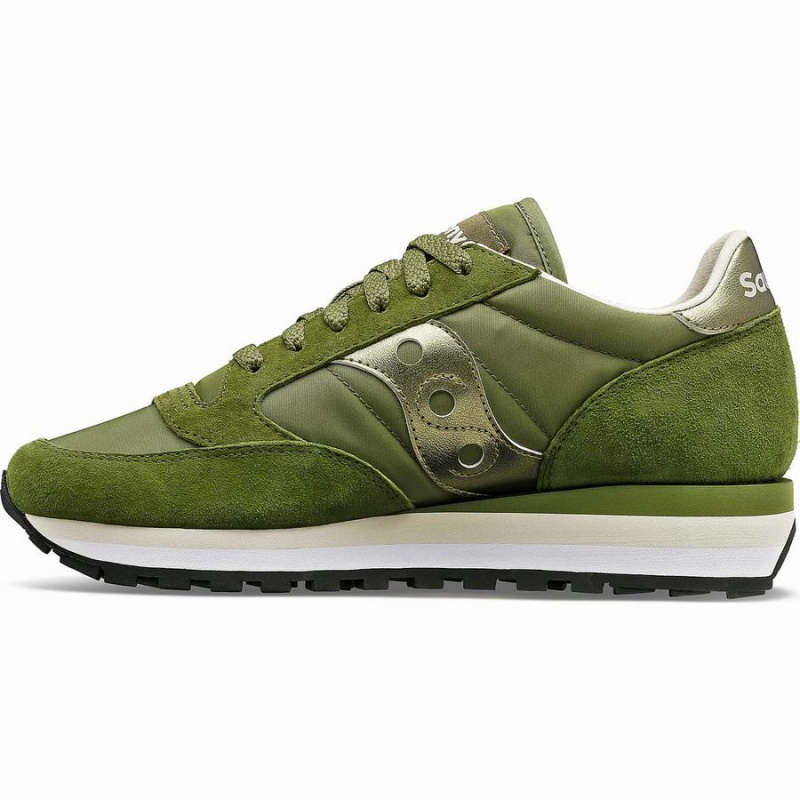 Women's Saucony Jazz Triple Sneakers Green | UAE S76423-U37