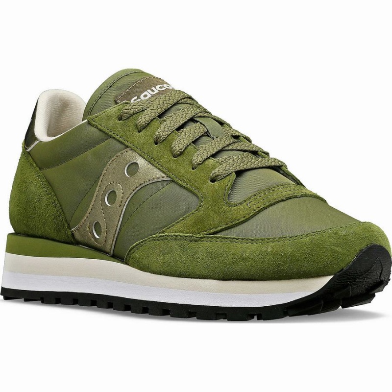 Women's Saucony Jazz Triple Sneakers Green | UAE S76423-U37