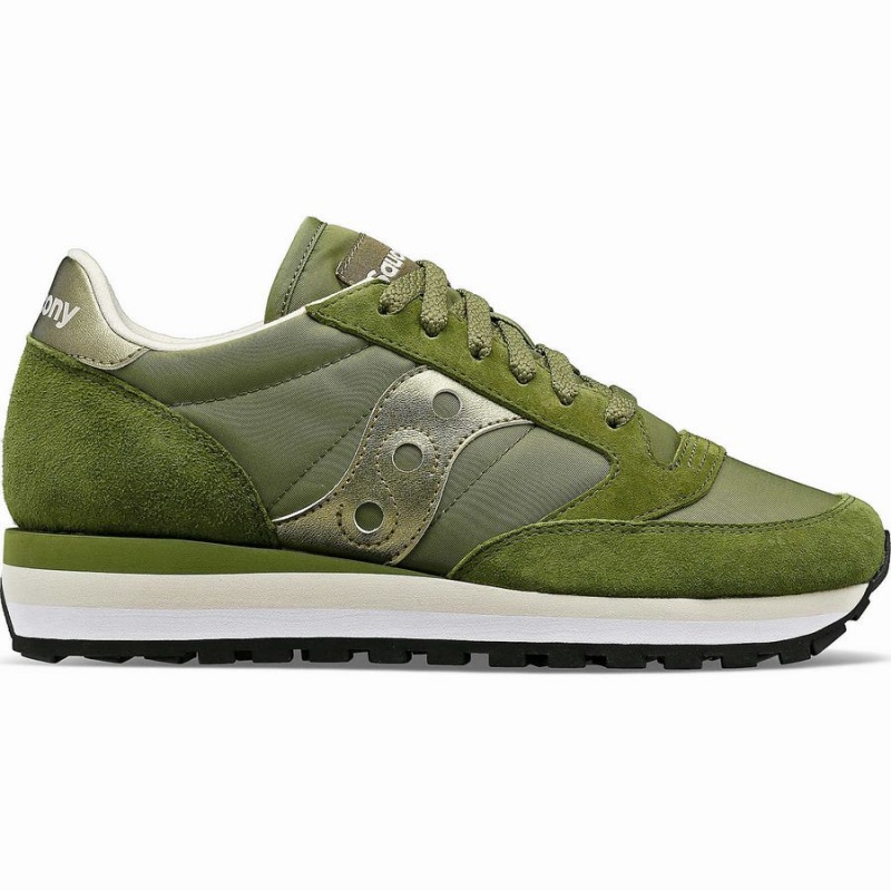 Women\'s Saucony Jazz Triple Sneakers Green | UAE S76423-U37