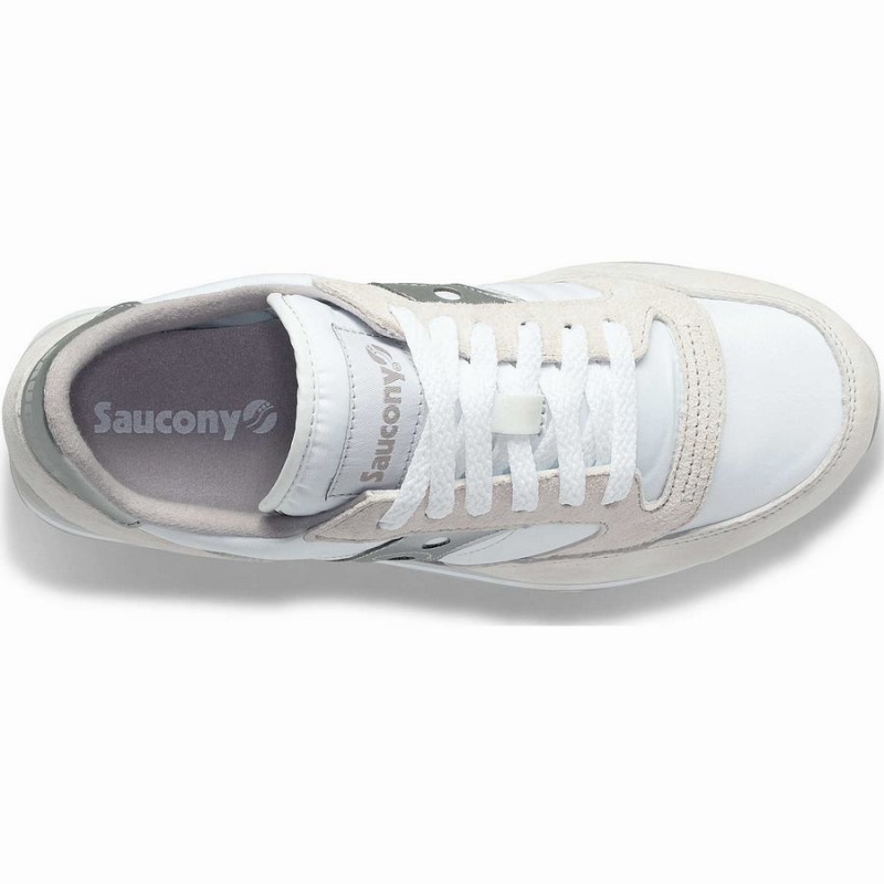 Women's Saucony Jazz Triple Sneakers White / Silver | UAE S27853-W08