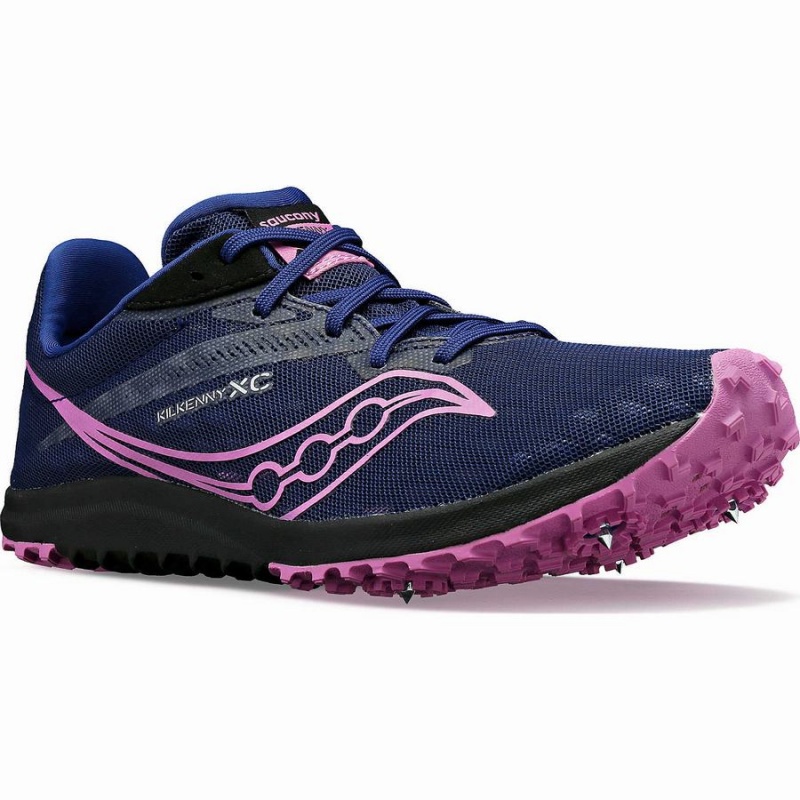 Women's Saucony Kilkenny XC9 Spike Track Spikes Indigo | UAE S84719-G07