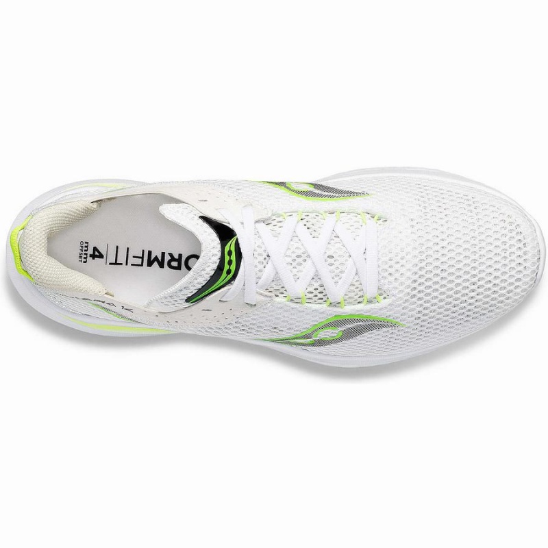 Women's Saucony Kinvara 14 Running Shoes White / Green | UAE S08293-X83