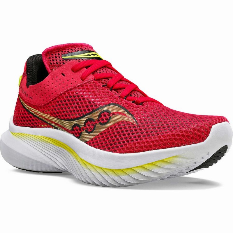 Women's Saucony Kinvara 14 Running Shoes Red / Rose | UAE S18309-N73