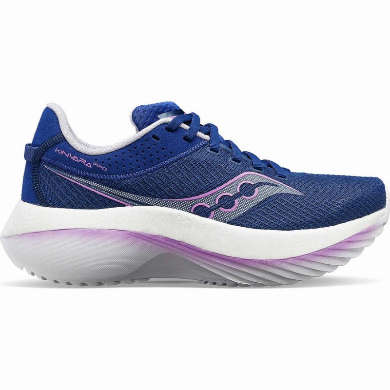 Women\'s Saucony Kinvara Pro Running Shoes Indigo / Purple | UAE S84103-A58