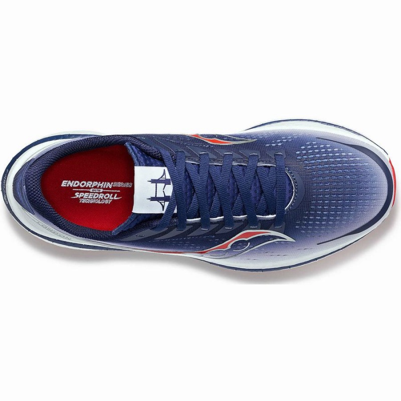 Women's Saucony London Endorphin Speed 3 Running Shoes Navy / White | UAE S59268-E61