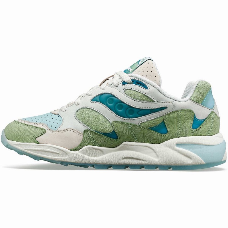 Women's Saucony Marsh Grid Shadow 2 Sneakers Green / Brown | UAE S50649-D60