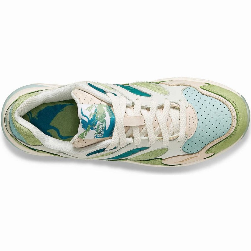 Women's Saucony Marsh Grid Shadow 2 Sneakers Green / Brown | UAE S50649-D60