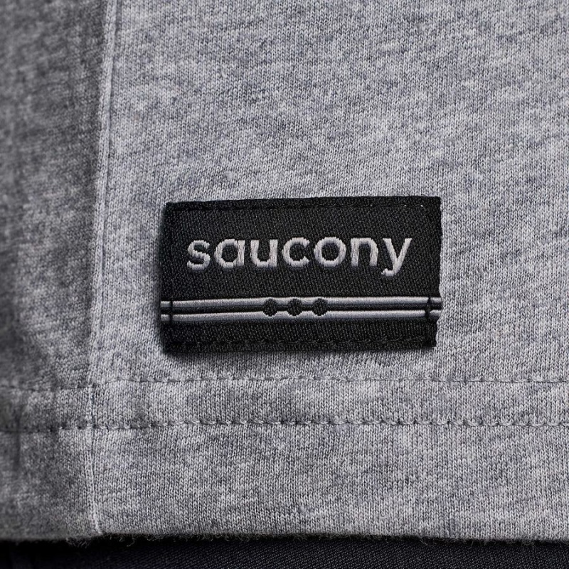 Women's Saucony New York Rested T Shirts Grey | UAE S14637-D27