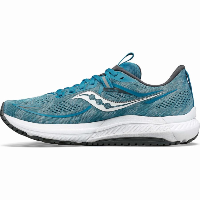 Women's Saucony Omni 21 Running Shoes Turquoise / Grey | UAE S02368-A50