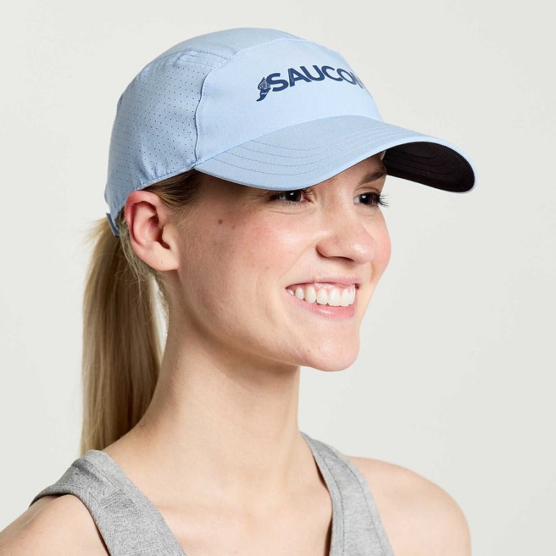 Women\'s Saucony Outpace Hats Blue | UAE S19236-T43