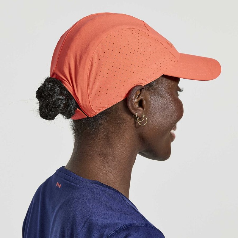 Women's Saucony Outpace Hats Red | UAE S25438-M57