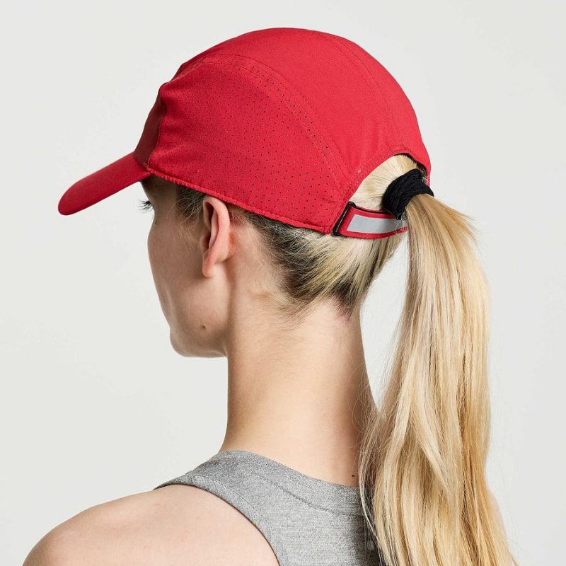 Women's Saucony Outpace Hats Red | UAE S96315-L68