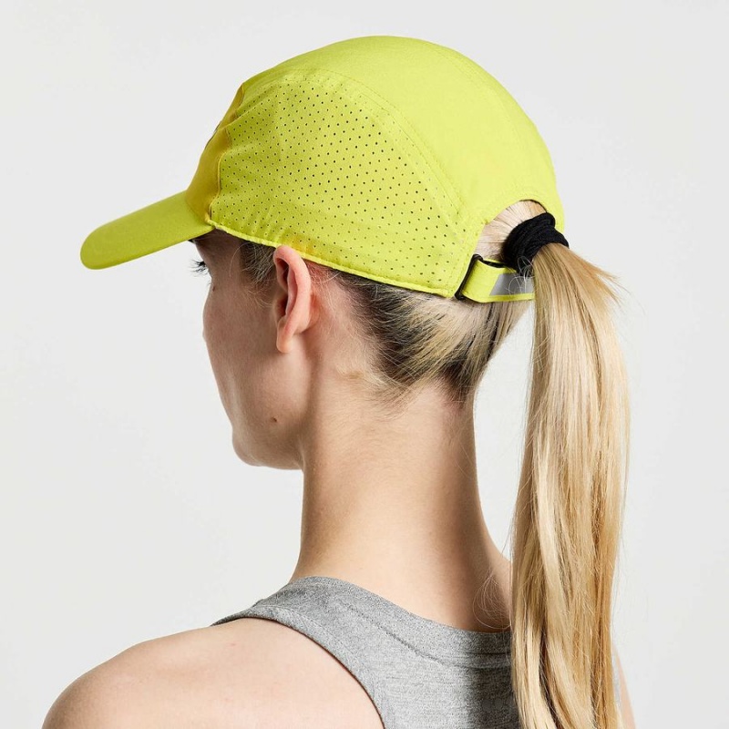 Women's Saucony Outpace Hats Yellow | UAE S29103-W03