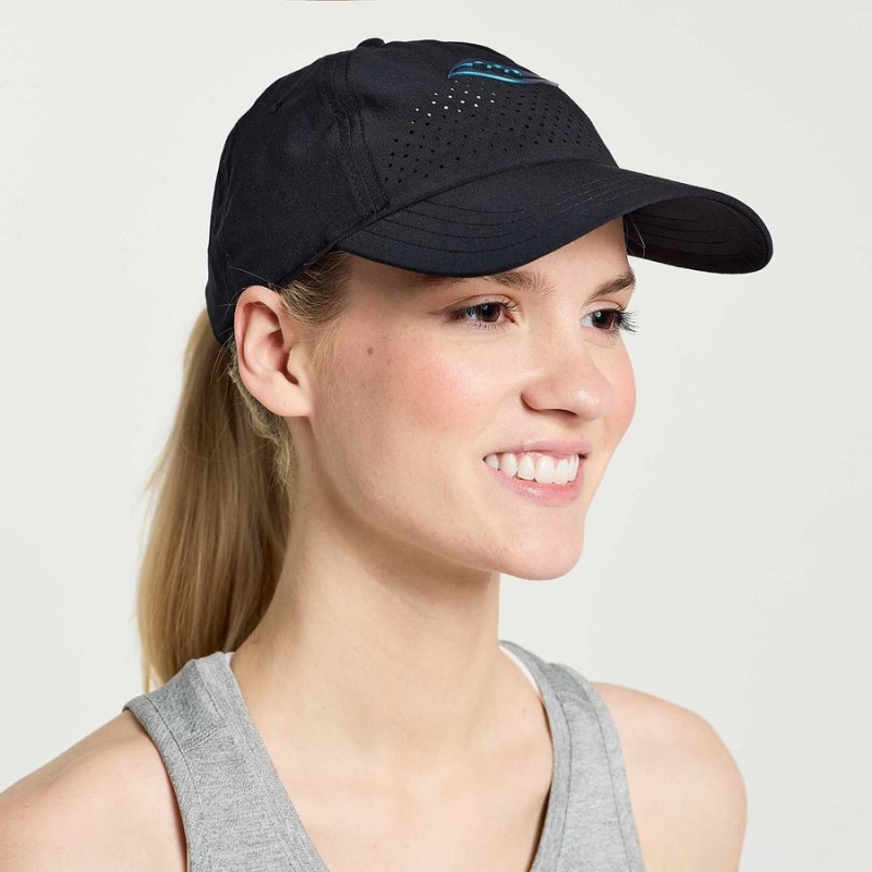 Women\'s Saucony Outpace Petite Hats Black | UAE S61239-E41