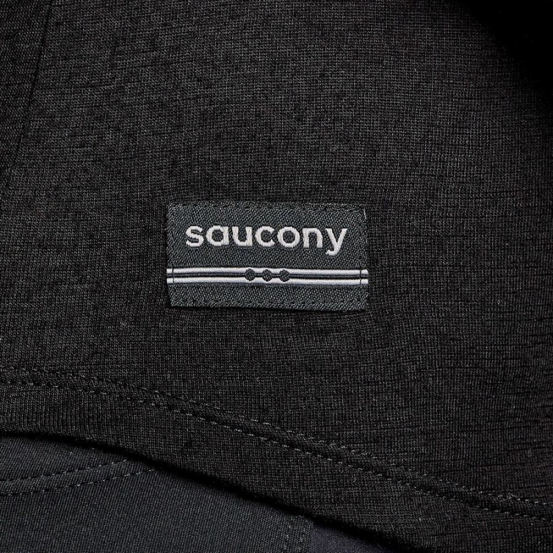 Women's Saucony Peregrine Merino Long Sleeve T Shirts Black | UAE S93082-M10