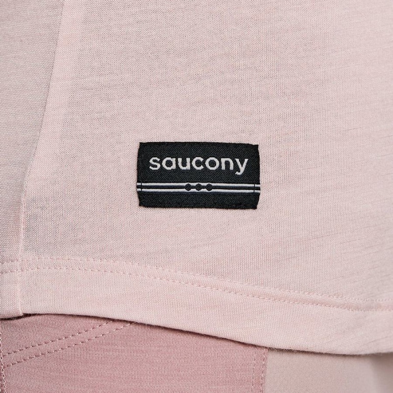 Women's Saucony Peregrine Merino Long Sleeve T Shirts Smoke Heather | UAE S32761-S07