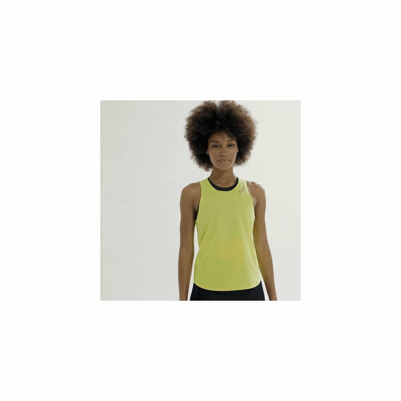 Women's Saucony Pinnacle Tank Tank Top Yellow | UAE S46719-S63