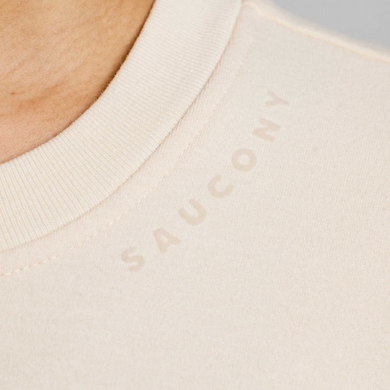 Women's Saucony Recovery Crew Sweatshirt Beige | UAE S80956-G15