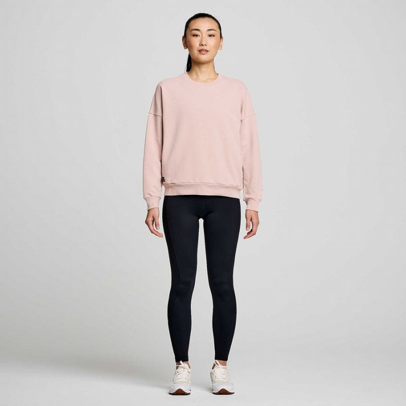 Women's Saucony Recovery Crew Sweatshirt Smoke Graphic | UAE S24987-H57