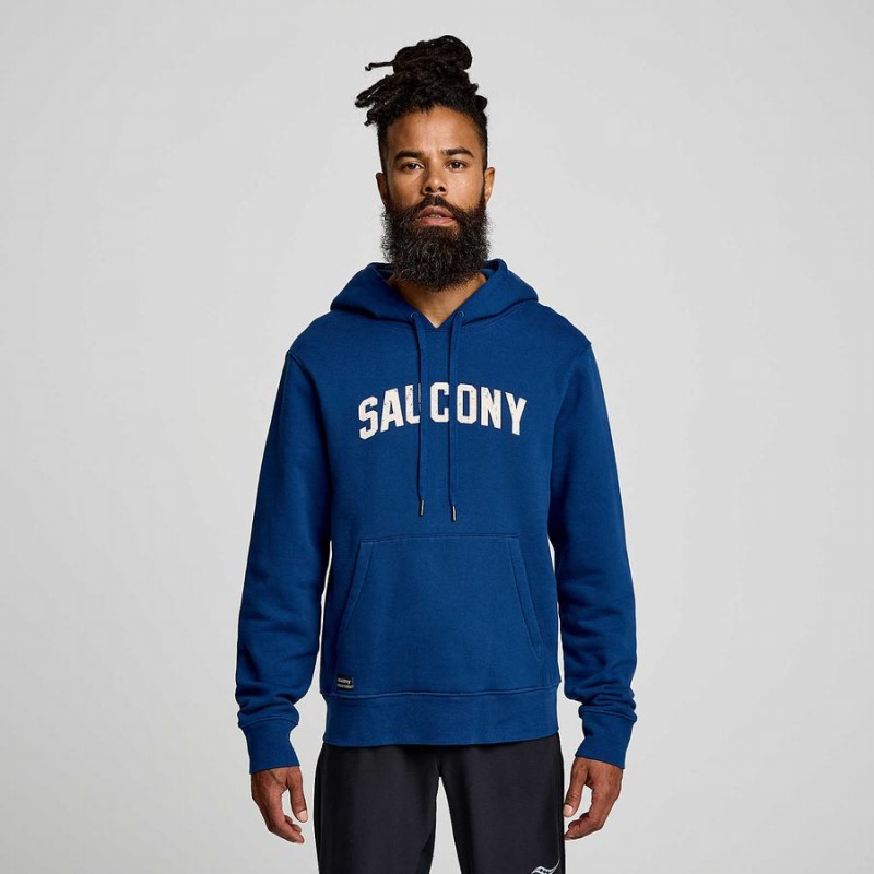 Women's Saucony Recovery Hoody Hoodie Indigo | UAE S43096-A41