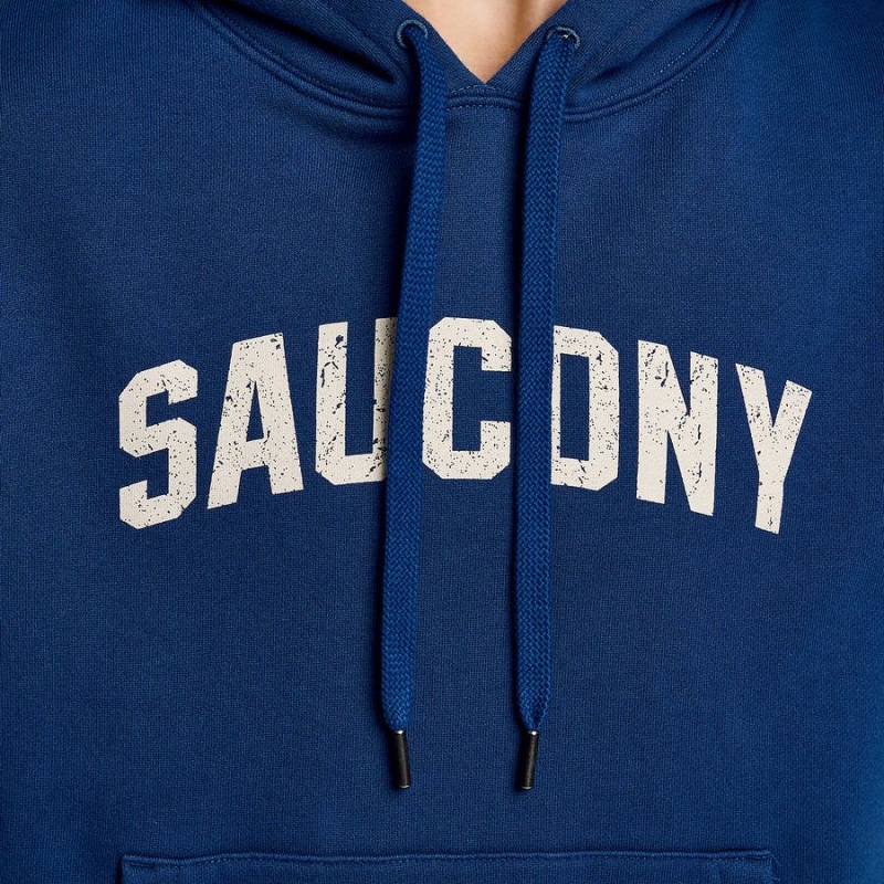 Women's Saucony Recovery Hoody Hoodie Indigo | UAE S43096-A41