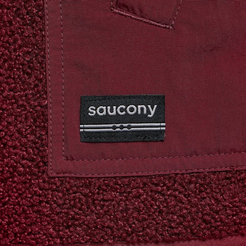 Women's Saucony Recovery Sherpa Pullover Red | UAE S34059-P03