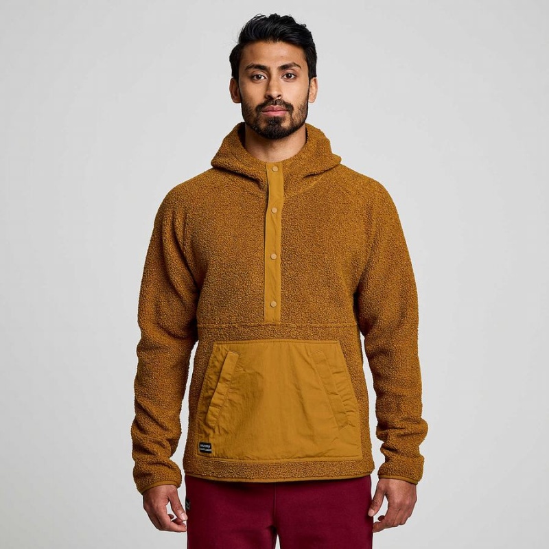 Women's Saucony Recovery Sherpa Pullover Brown | UAE S35681-C91