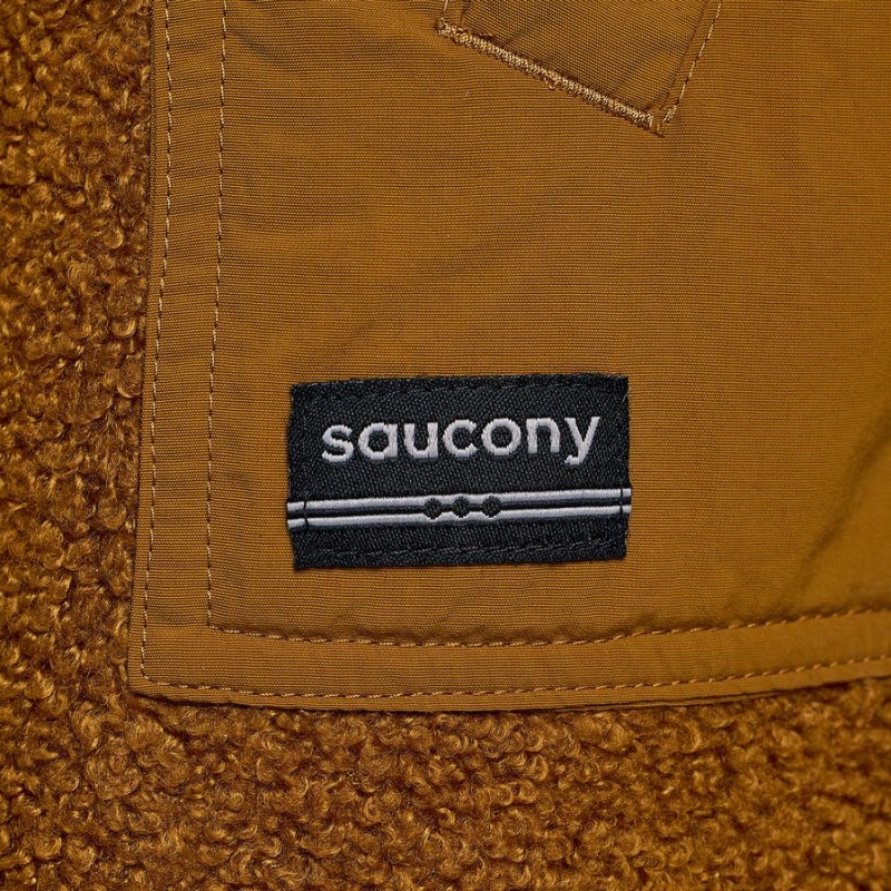 Women's Saucony Recovery Sherpa Pullover Brown | UAE S35681-C91