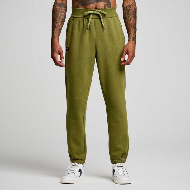 Women's Saucony Recovery Sweatpants Khaki | UAE S72591-V03