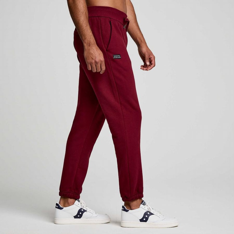 Women's Saucony Recovery Sweatpants Red | UAE S57138-X19