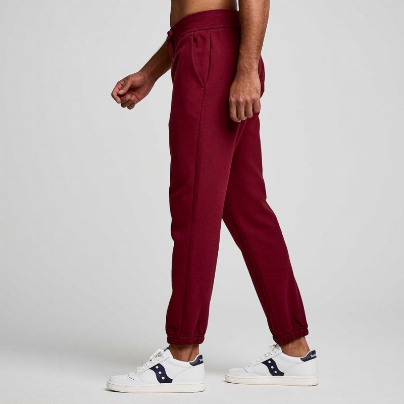 Women's Saucony Recovery Sweatpants Red | UAE S57138-X19