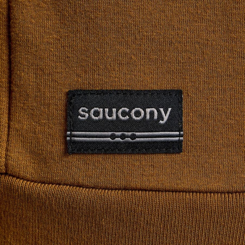 Women's Saucony Recovery Zip Tunic Hoodie Brown | UAE S35149-V86