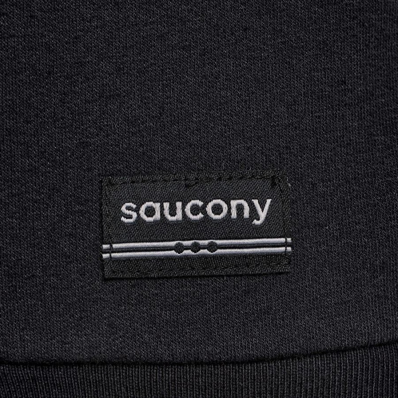 Women's Saucony Recovery Zip Tunic Hoodie Black | UAE S36912-B37