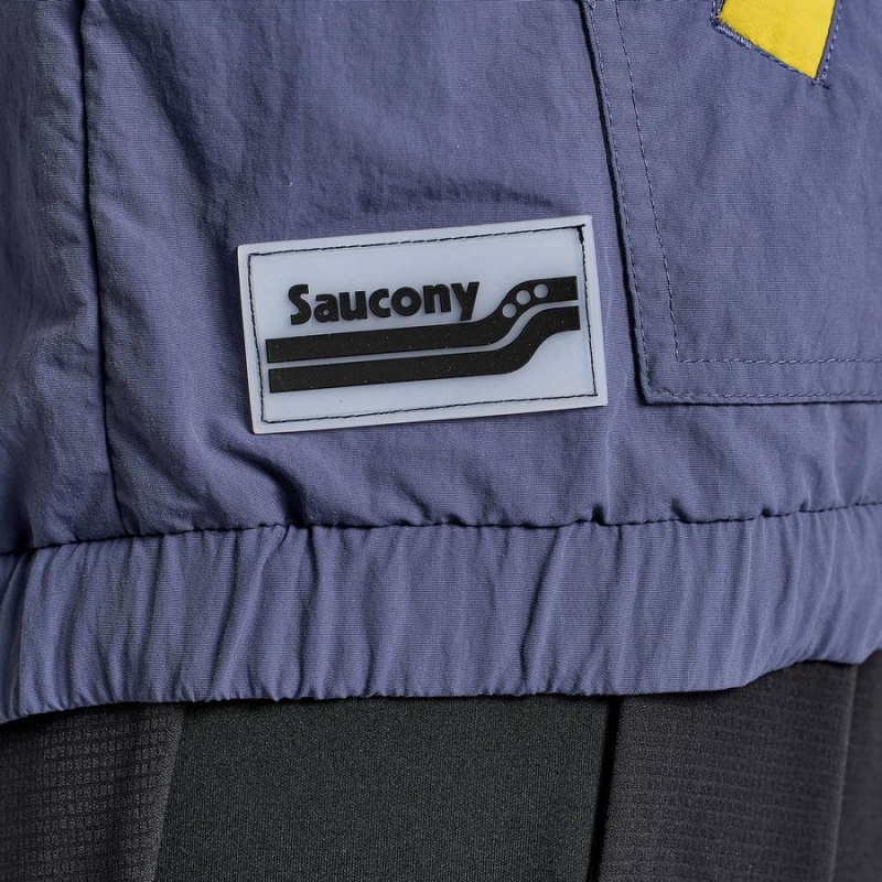 Women's Saucony Rested Anorak Tops Blue | UAE S54761-L91