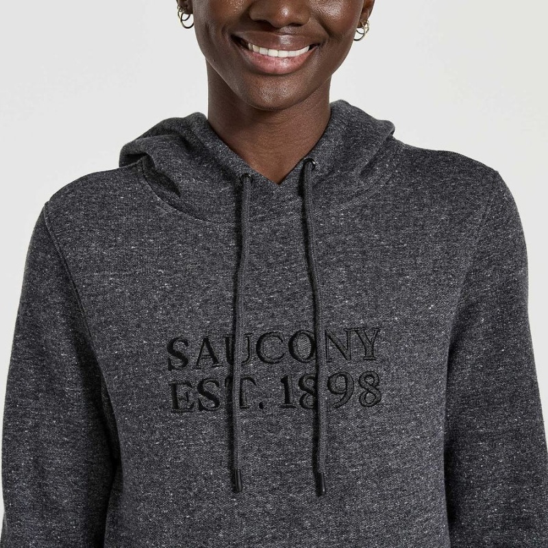 Women's Saucony Rested Hoodie Black | UAE S25071-U29