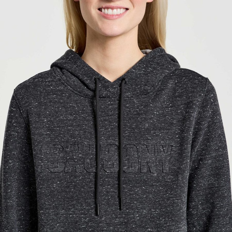 Women's Saucony Rested Hoodie Black | UAE S25643-P40