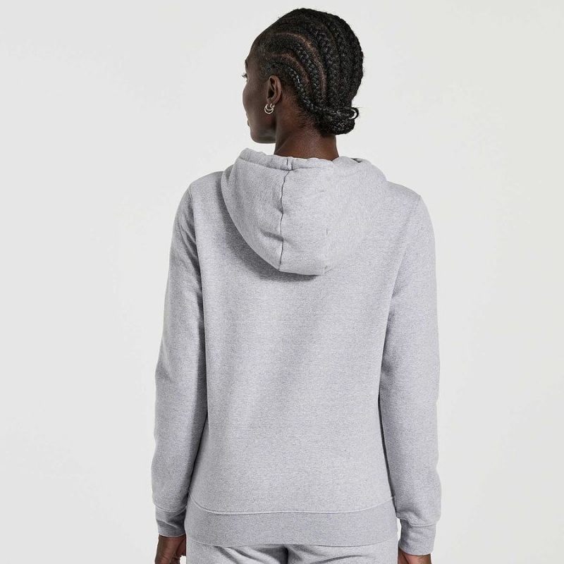 Women's Saucony Rested Hoodie Light Grey | UAE S87923-Y15