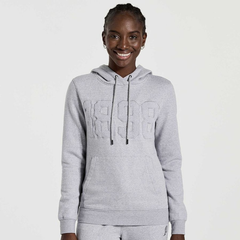 Women\'s Saucony Rested Hoodie Light Grey | UAE S87923-Y15