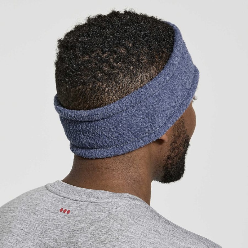 Women's Saucony Rested Sherpa Headband Navy | UAE S56412-P87