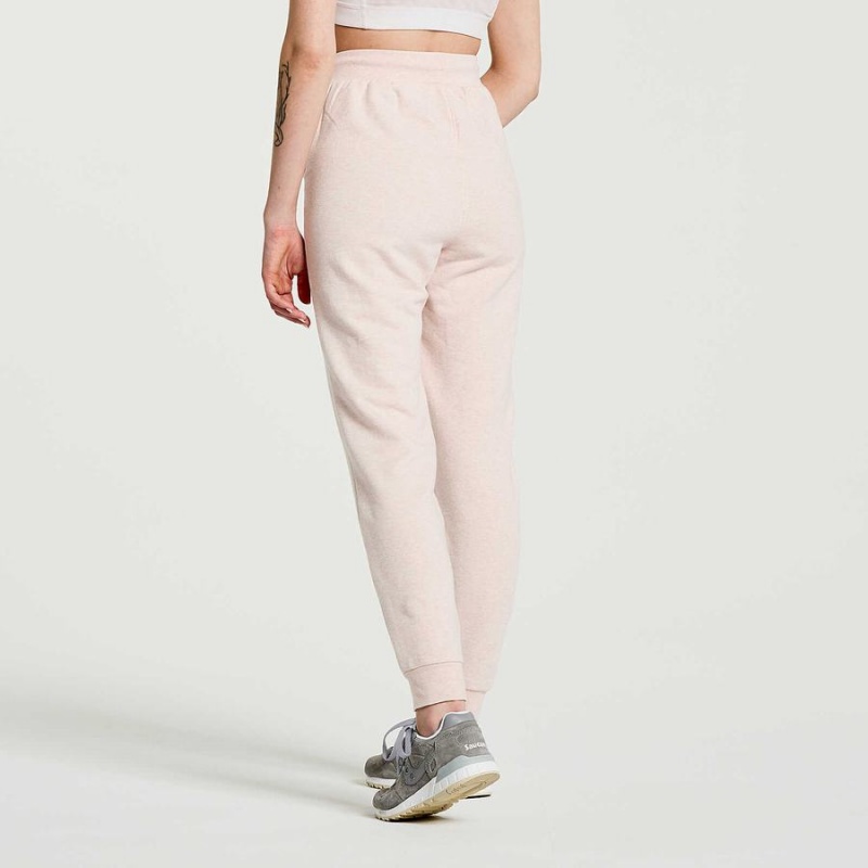 Women's Saucony Rested Sweatpants Rose | UAE S37546-E79