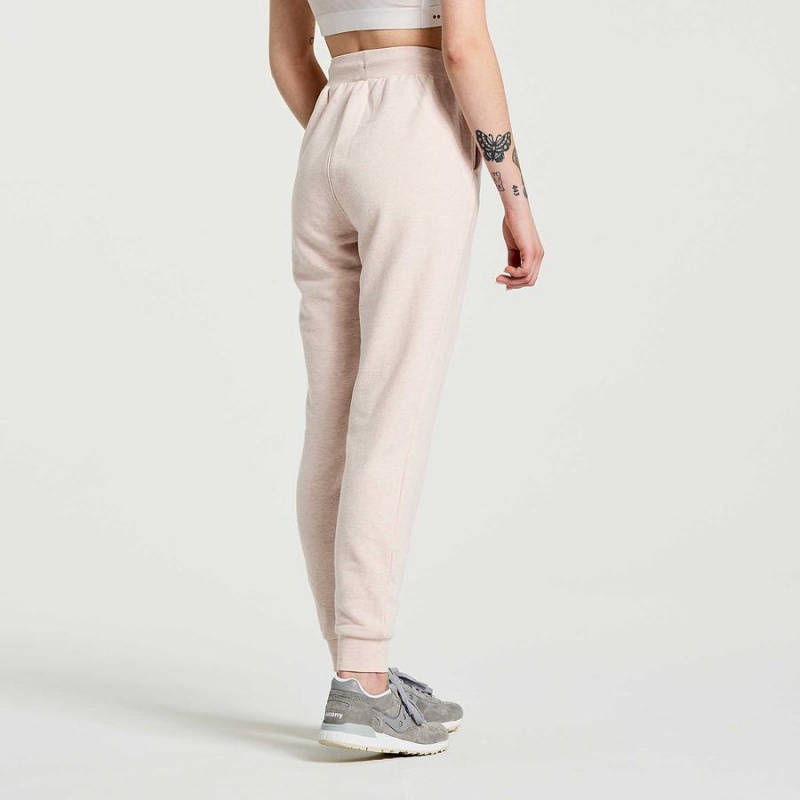 Women's Saucony Rested Sweatpants Rose | UAE S37546-E79