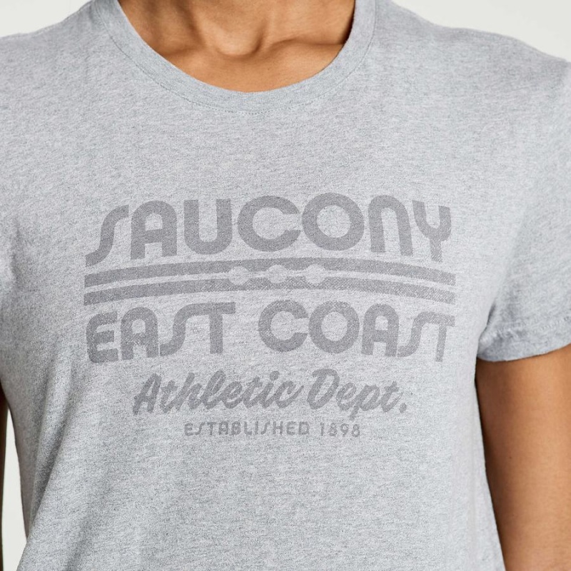 Women's Saucony Rested T Shirts Light Grey | UAE S02715-C29