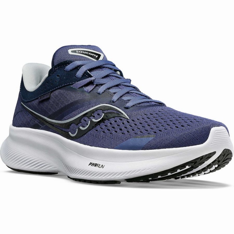 Women's Saucony Ride 16 Running Shoes Navy / Black | UAE S20716-T53