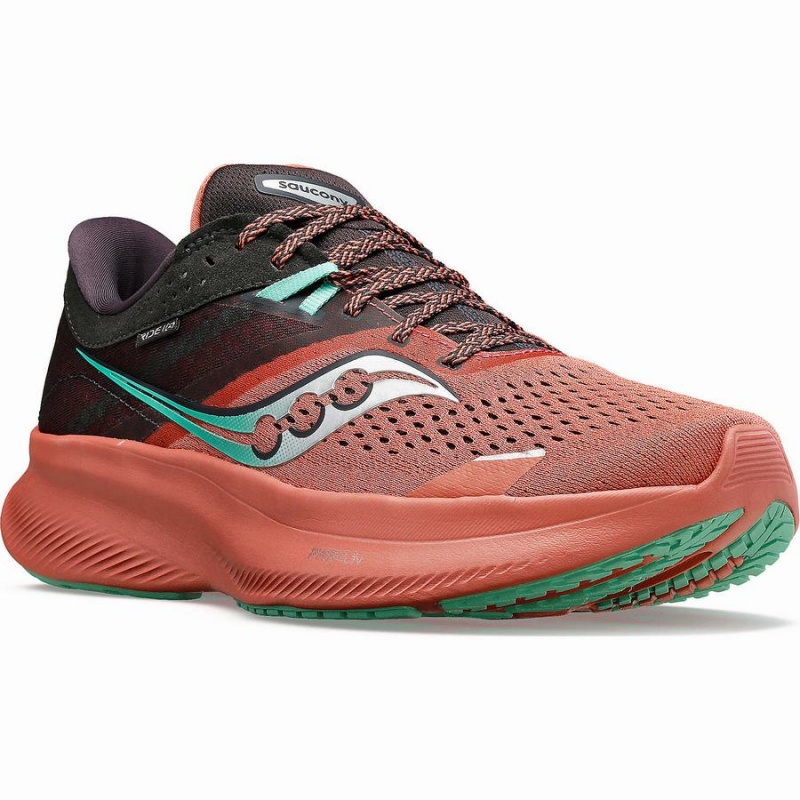 Women's Saucony Ride 16 Running Shoes Orange | UAE S74852-E42