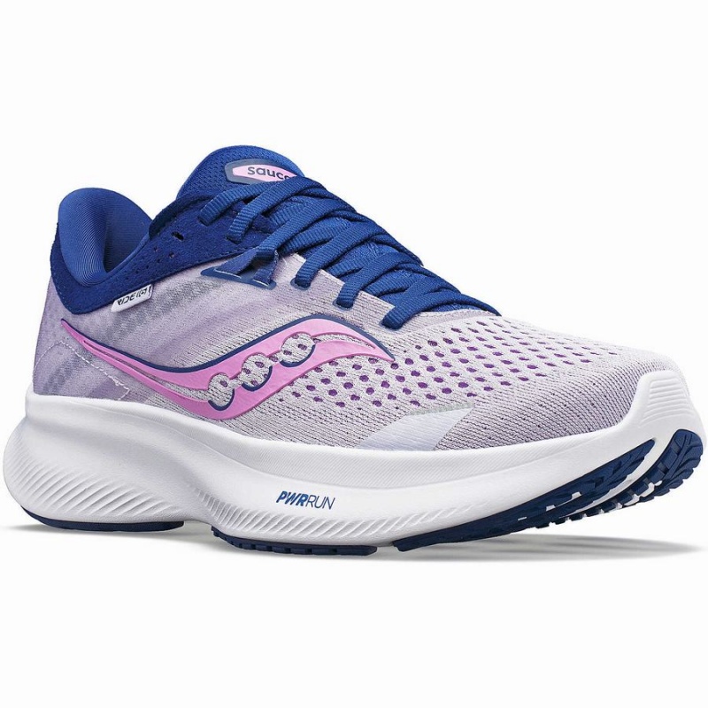 Women's Saucony Ride 16 Running Shoes Purple / Indigo | UAE S06173-Y37