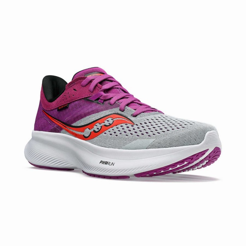 Women's Saucony Ride 16 Running Shoes Purple | UAE S90437-Z72