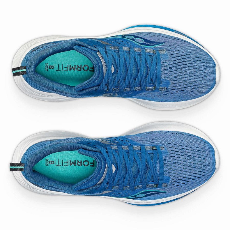 Women's Saucony Ride 17 Running Shoes Blue / Turquoise | UAE S62541-W39