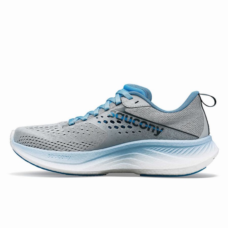 Women's Saucony Ride 17 Running Shoes Grey / Blue | UAE S40278-L07