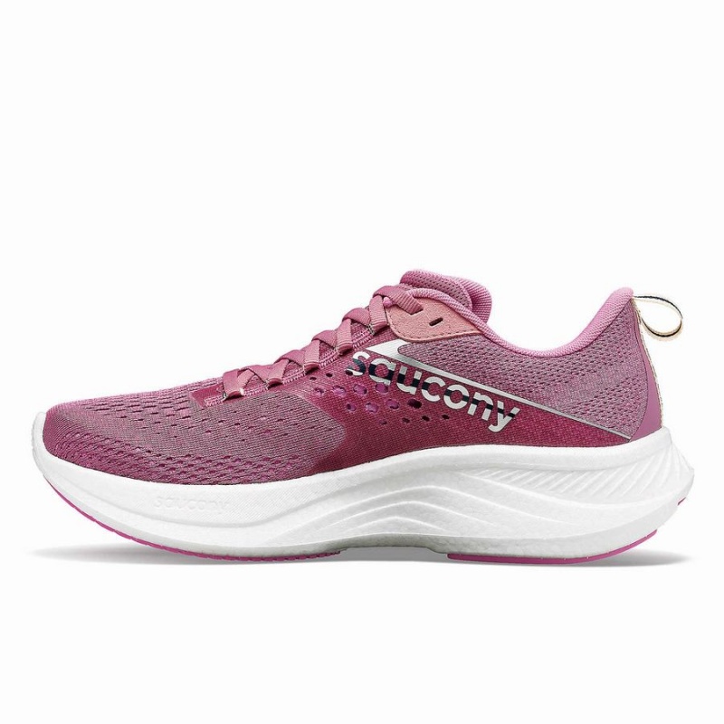 Women's Saucony Ride 17 Running Shoes Purple / Silver | UAE S15607-R56